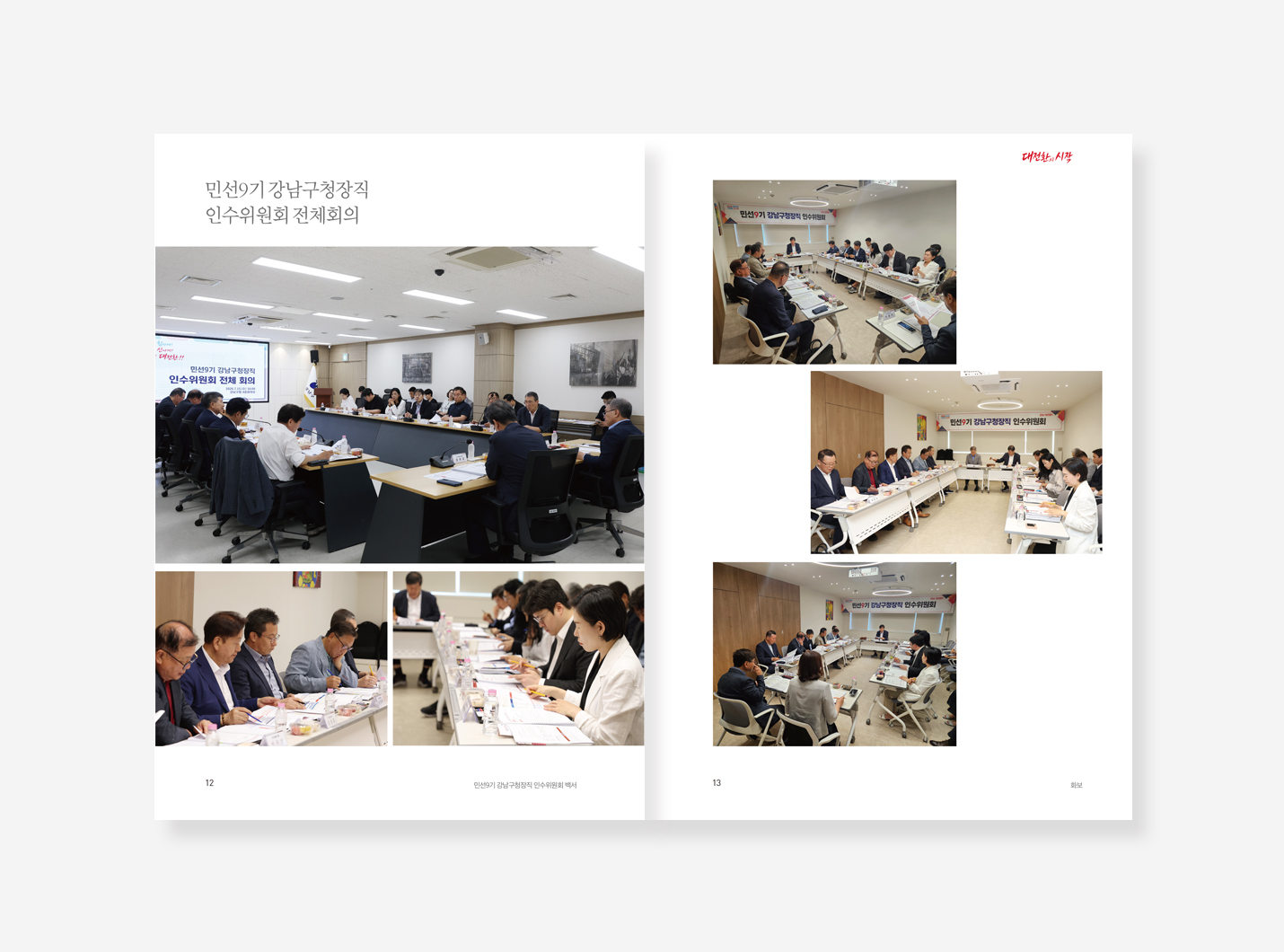 민선9기 강남구청장직 인수위원회 백서